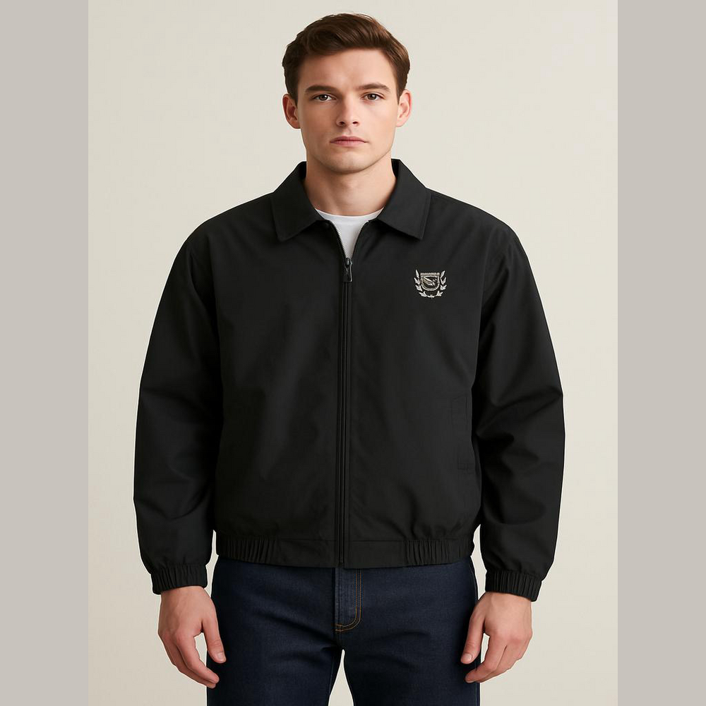 US Polo Assn Black Zip Up Jacket Logo Large
